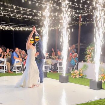 Spectrum Entertainment - Cold sparks provided by Spectrum! They worked closely with us to time them perfectly during our first dance. - DJs Near Me