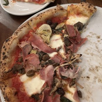 Spacca Napoli - prosciutto, mushroom, basil, olives, artichokes - Pizza Near Me - Chicago, Illinois