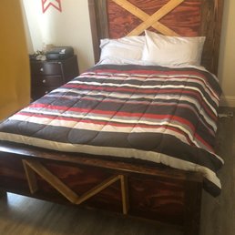 Custom wood bed frame Custom wood bed frame