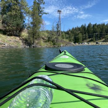 Sea Me Paddle Kayaking Tours - Osprey best on the pole in the distance - Rafting/Kayaking Near Me - Lakeside, Montana Sea Me Paddle Kayaking Tours - Osprey best on the pole in the distance - Rafting/Kayaking Near Me - Lakeside, Montana