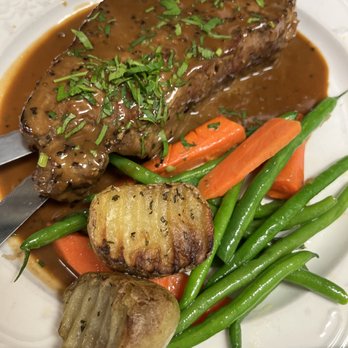 Fior d'Italia - Lombata di Manzo in Padella Pepata
New York steak sautéed with pepper cream sauce and flamed with grappa - Italian Near Me - San Francisco, California Fior d'Italia - Lombata di Manzo in Padella Pepata
New York steak sautéed with pepper cream sauce and flamed with grappa - Italian Near Me - San Francisco, California