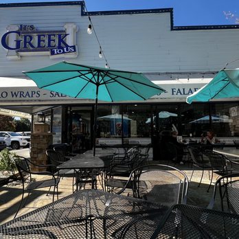 It's Greek to Us - Outside dining - Greek Near Me - Marietta, Georgia It's Greek to Us - Outside dining - Greek Near Me - Marietta, Georgia