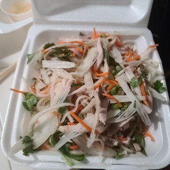 Little Saigon - Lotus salad pre made you can tell they give you no extra dressing bland - Vietnamese Near Me - Glendale, Arizona Little Saigon - Lotus salad pre made you can tell they give you no extra dressing bland - Vietnamese Near Me - Glendale, Arizona