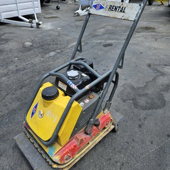 Rent One Equipment Rentals - Gas Plate Compactor Vibratory Asphalt/Soil Tamper Rammer with Built-in Water Tank - Truck Rental Near Me - Costa Mesa, California Rent One Equipment Rentals - Gas Plate Compactor Vibratory Asphalt/Soil Tamper Rammer with Built-in Water Tank - Truck Rental Near Me - Costa Mesa, California