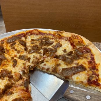 Argentos Pizza - I don't fully understand the sausage slices. - Pizza Near Me - Buckeye, Arizona Argentos Pizza - I don't fully understand the sausage slices. - Pizza Near Me - Buckeye, Arizona