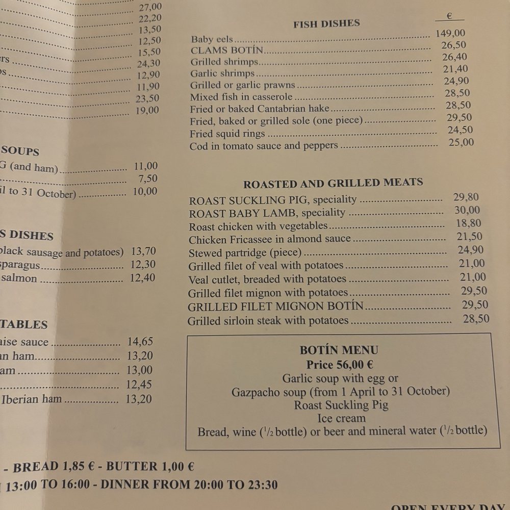 Botín - Spanish Near Me - Madrid, M