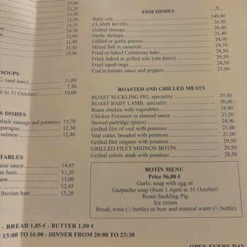 Botín - Spanish Near Me - Madrid, M Botín - Spanish Near Me - Madrid, M