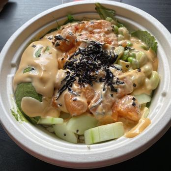 Waikiki - Spicy salmon poke bowl - Hawaiian Near Me - Somerville, Massachusetts