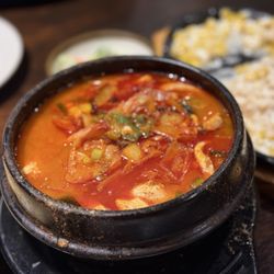 Jjambbong tofu soup