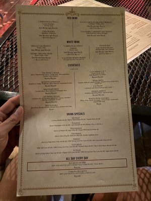 Menu photo 4 The Rose And Crown Canmore, AB Menu photo 4 The Rose And Crown Canmore, AB