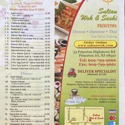 Sultan Wok - Japanese lunch & dinner specials