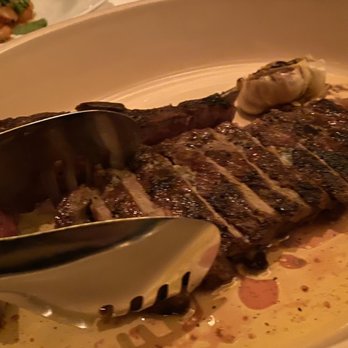 Carbone - Bone-in New York Strip cooked perfectly - Italian Near Me - Las Vegas, Nevada Carbone - Bone-in New York Strip cooked perfectly - Italian Near Me - Las Vegas, Nevada