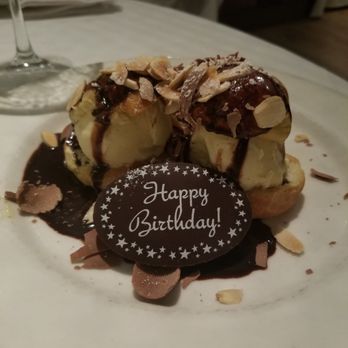 Bistango in Irvine - For the Birthday girl... E'clairs as dessert. - American Near Me - Irvine, California