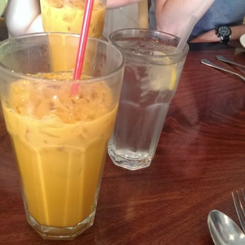 Ocean Thai Cuisine - Thai iced tea... Its a delicious blend of what tastes like tea, soy milk, and pumpkin spices - Thai Near Me - Oceanside, California Ocean Thai Cuisine - Thai iced tea... Its a delicious blend of what tastes like tea, soy milk, and pumpkin spices - Thai Near Me - Oceanside, California