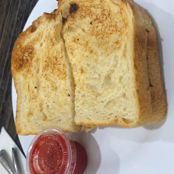 Off Street Cafe - sourdough bread and strawberry jelly - American Near Me - Cerritos, California