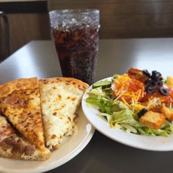 Pizza Hut - AYCE pizza and salad bar at lunch makes for a quick and satisfying lunch
