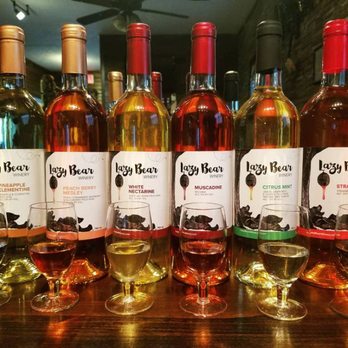 Lazy Bear Winery - a row of bottles of wine - Wineries Near Me - Easley, South Carolina Lazy Bear Winery - a row of bottles of wine - Wineries Near Me - Easley, South Carolina
