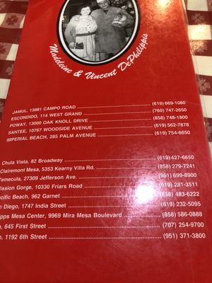 Menu photo 8 Filippi's Pizza Grotto Imperial Beach Imperial Beach, CA Menu photo 8 Filippi's Pizza Grotto Imperial Beach Imperial Beach, CA