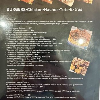 Mason's Hotdogs - Page 2 of the Menu - Fast Food Near Me - Berry Hill, Tennessee Mason's Hotdogs - Page 2 of the Menu - Fast Food Near Me - Berry Hill, Tennessee