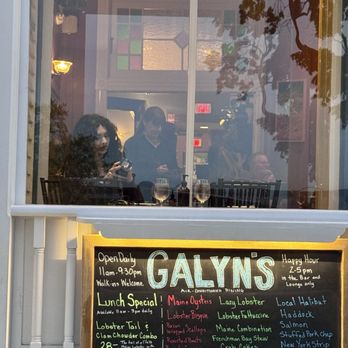 Galyn's - Window view - Seafood Near Me - Bar Harbor, Maine