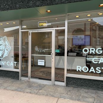 Rockin' Cat Organic Cafe & Roastery - Front of store - Coffee & Tea Near Me - Bellevue, Pennsylvania Rockin' Cat Organic Cafe & Roastery - Front of store - Coffee & Tea Near Me - Bellevue, Pennsylvania