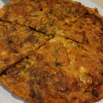 Bi Bim Bab - kimchi-jeon (aka kimchi pancake) - Korean Near Me - Novi, Michigan Bi Bim Bab - kimchi-jeon (aka kimchi pancake) - Korean Near Me - Novi, Michigan
