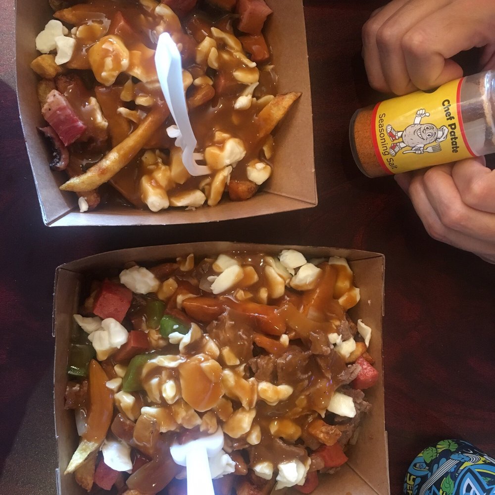 La Belle Patate - Traditional (small) and hachee (medium) - Poutineries Near Me - Vancouver, British Columbia