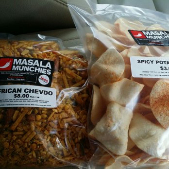 Masala Munchies - African chevdo- cashier recommended this. Spicy! also a mild version. bought the spicy potato chips based off reviews but forgot to sample - Indian Near Me - Houston, Texas