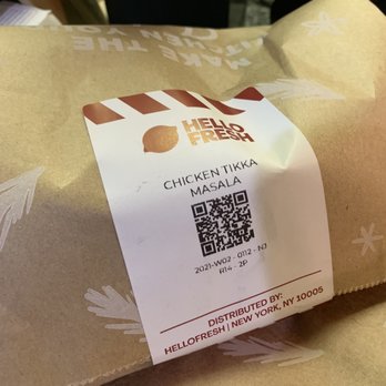 Hello Fresh - Chicken Tikka Masala - Food Delivery Services Near Me
