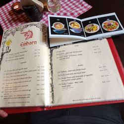 Weinkeller Einhorn - Menu with pictures food.