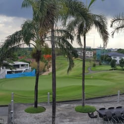 Fika - The view of the golf course out front
