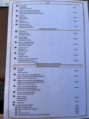 Menu photo 1 Oud Brugge Bruges, VWV