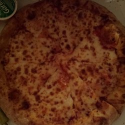 Papa Johns Pizza - Cheese pizza with garlic cream sauce.