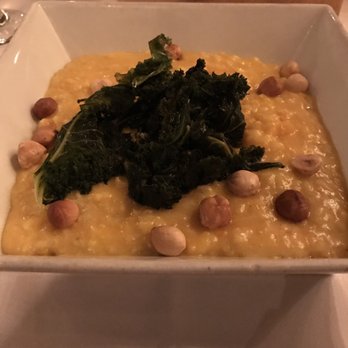 The Foundry at Summit Pond - Risotto (squash, vermont cheddar, hazelnuts, kale...). Delicious and heavy! I would eat it again - American Near Me - Killington, Vermont The Foundry at Summit Pond - Risotto (squash, vermont cheddar, hazelnuts, kale...). Delicious and heavy! I would eat it again - American Near Me - Killington, Vermont