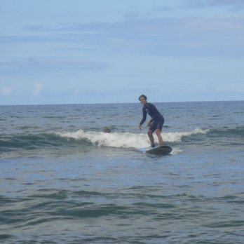 Surf Dog Maui - Josh catching his first wave! - Surfing Near Me