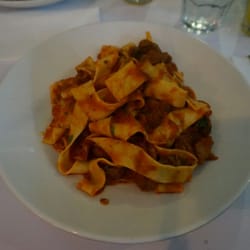 Pappardelle - Pappardelle pasta homemade with pork and beef ragu