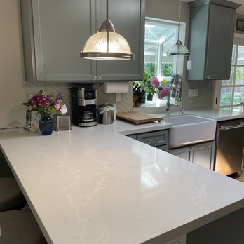 Modello Tile & Stone - Caesarstone ('Alpine Mist' - polished) - Flooring Near Me - Pacheco, California