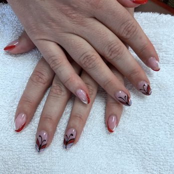 Super Nails One - I asked Kelly for this look in red! So awesome! - Nail Salons Near Me - Fountain Valley, California Super Nails One - I asked Kelly for this look in red! So awesome! - Nail Salons Near Me - Fountain Valley, California