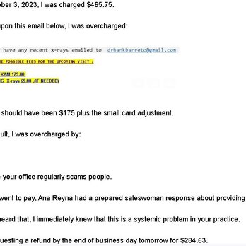 Hank Barreto, DMD - Initial email to Dr Hank Barreto calling them out on their scam - General Dentistry Near Me - Coral Gables, Florida Hank Barreto, DMD - Initial email to Dr Hank Barreto calling them out on their scam - General Dentistry Near Me - Coral Gables, Florida