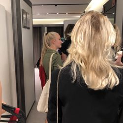 Zara - The line to get a fitting room at Zara.