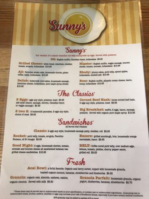 Menu photo 2 Sunny's Denver, CO