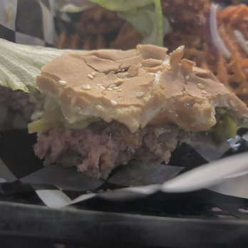 Thunderbirds Grille - Underdone cheeseburger - Salad Near Me - Topeka, Kansas Thunderbirds Grille - Underdone cheeseburger - Salad Near Me - Topeka, Kansas