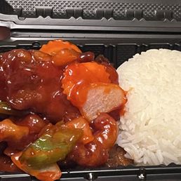 Sweet & Sour Pork w/Steam Rice Sweet & Sour Pork w/Steam Rice