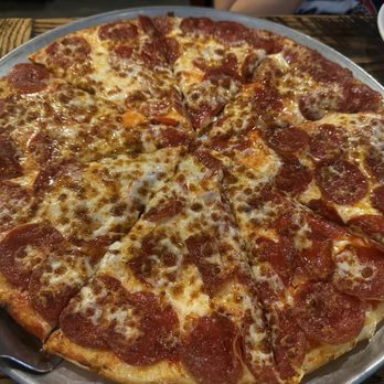 Pan Heads - Large Pepperoni & Cheese - Chicken Wings Near Me - Godley, Texas Pan Heads - Large Pepperoni & Cheese - Chicken Wings Near Me - Godley, Texas