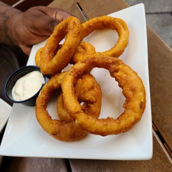 Churchill's - Onion rings with Horseradish aioli - Pubs Near Me - Savannah, Georgia