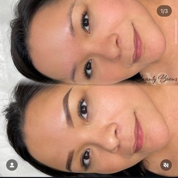 xoBeautyBrows - The immediate before and after! - Permanent Makeup Near Me - Rosemead, California