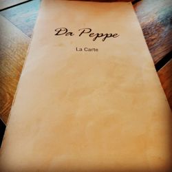 Da Peppe - La carte