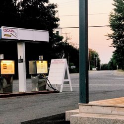 Brooklin General Store - They may look vintage but these pumps will gas up your car for a Maine adventure.