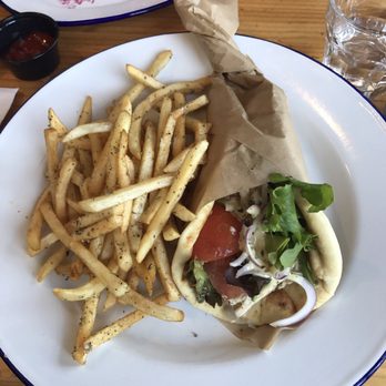 Kentro Greek Kitchen - Chicken Pita w/ fries!!! - Greek Near Me - Fullerton, California