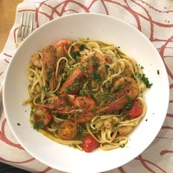 Assud - Linguine gambero rosso e Chardonnay
